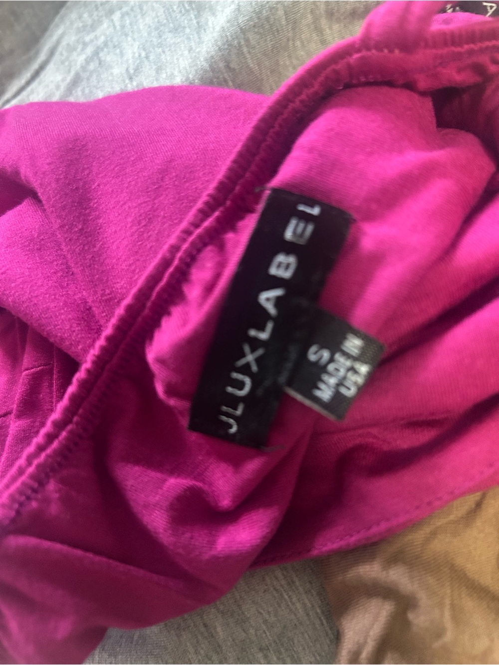 JLUXLABEL Magenta Fitted Midi Slip Dress - Picture 4 of 4